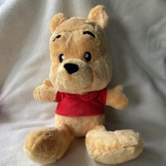 Disney Store WINNIE The Pooh Plush Teddy Bear 12” Stuffed Animal Authentic - Picture 1 of 1